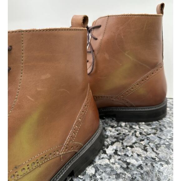 Stafford Gunner Cap Toe Brown Ankle Boot Dress Shoes Men’s Size 12 M main image 3